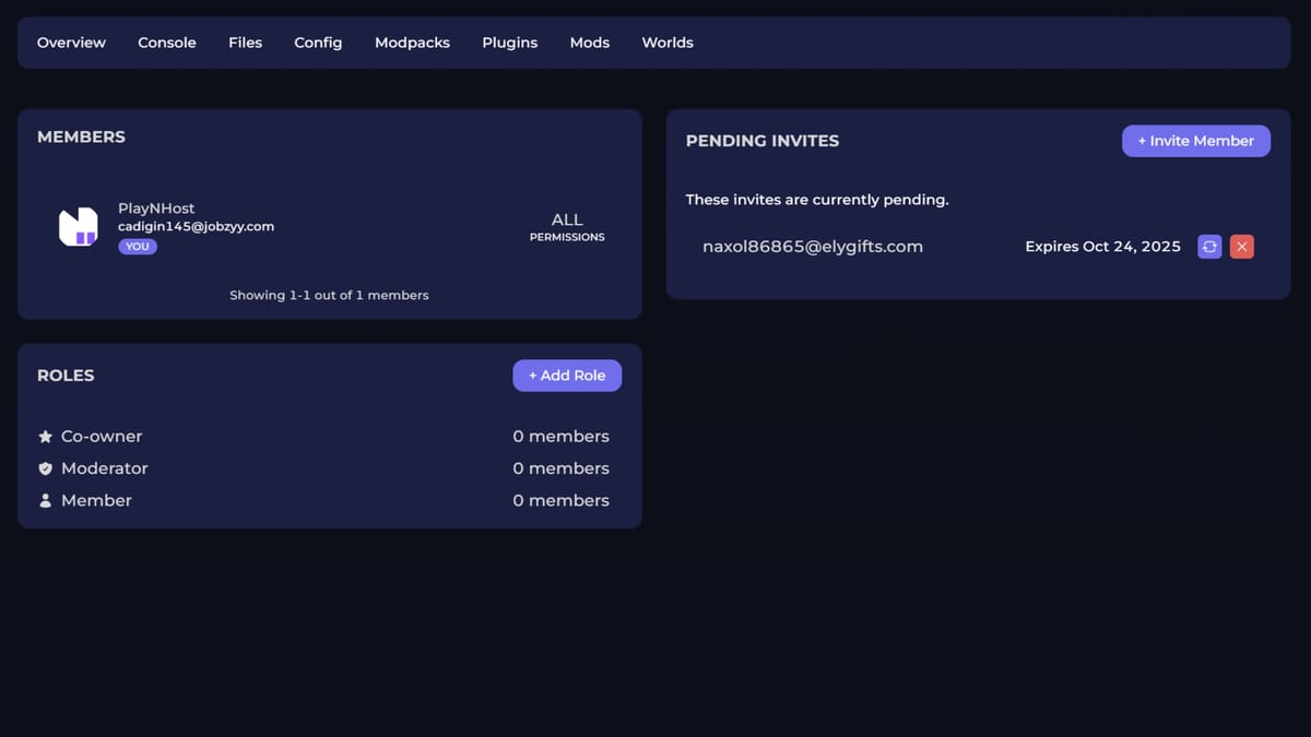 User Invites & Roles