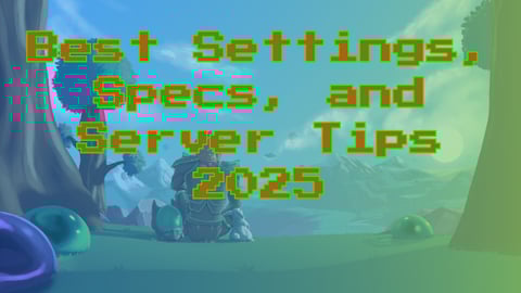 Terraria base with glowing items and characters